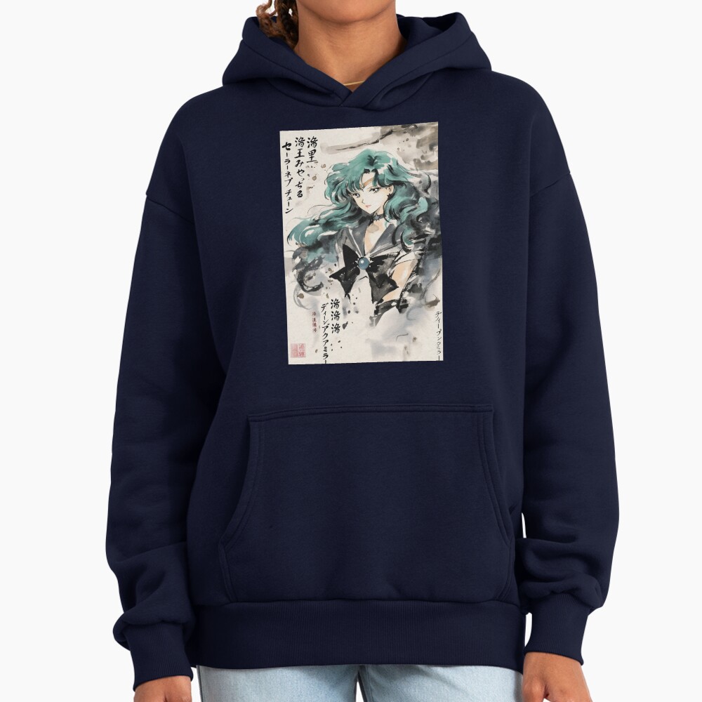 Sailor Neptune Sumi E Hoodie - Image 5