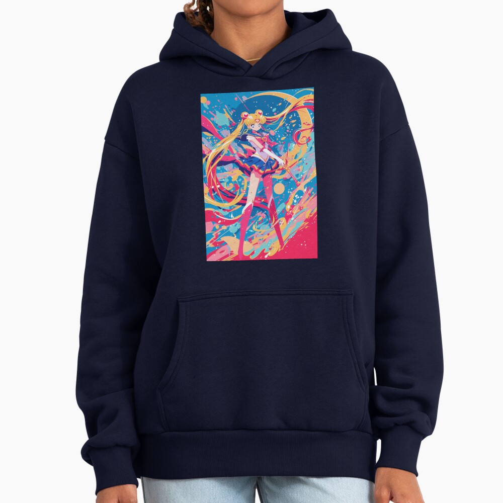 Moon Guardian Battle Pose Hoodie - Image 5