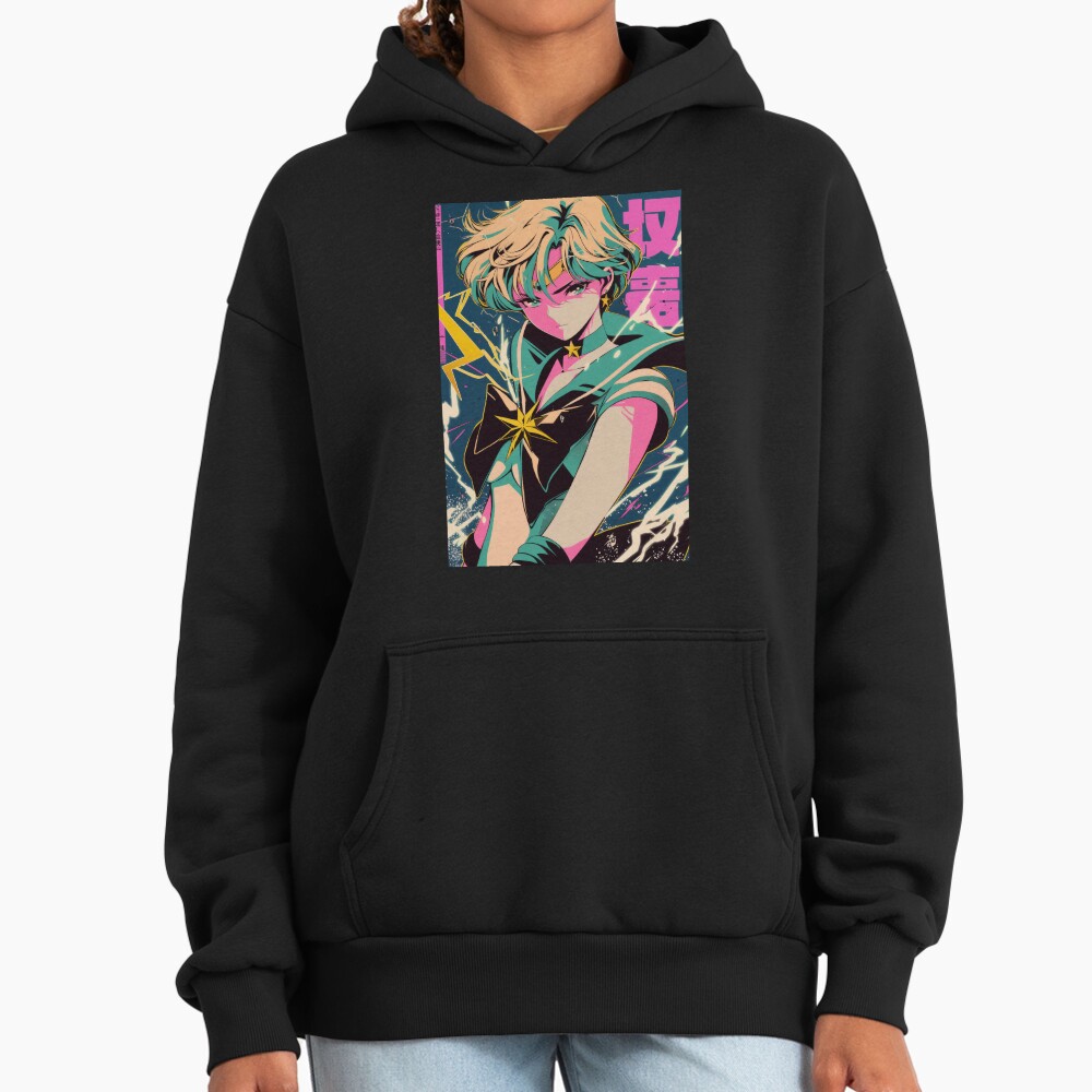 Sailor Uranus Neon Bright Cover Hoodie