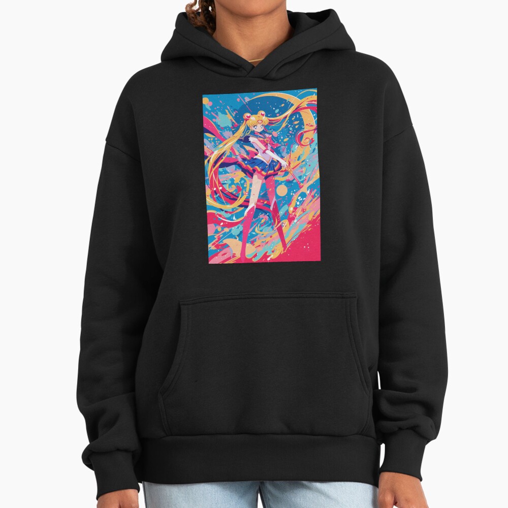 Moon Guardian Battle Pose Hoodie