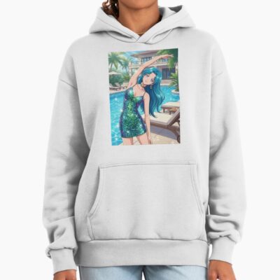 Michiru Stretching At The Resort Hoodie