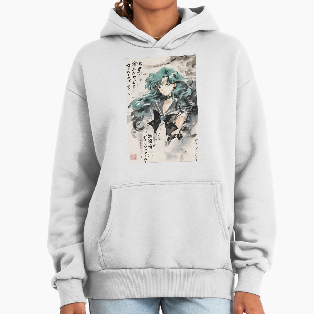 Sailor Neptune Sumi E Hoodie - Image 2