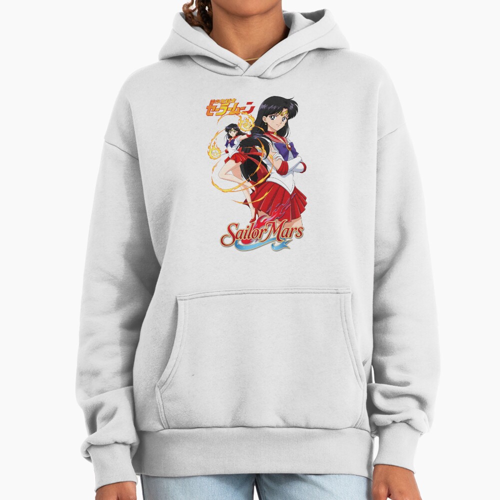 Sailor Mars Flaming Beauty Fanart Hoodie - Image 2