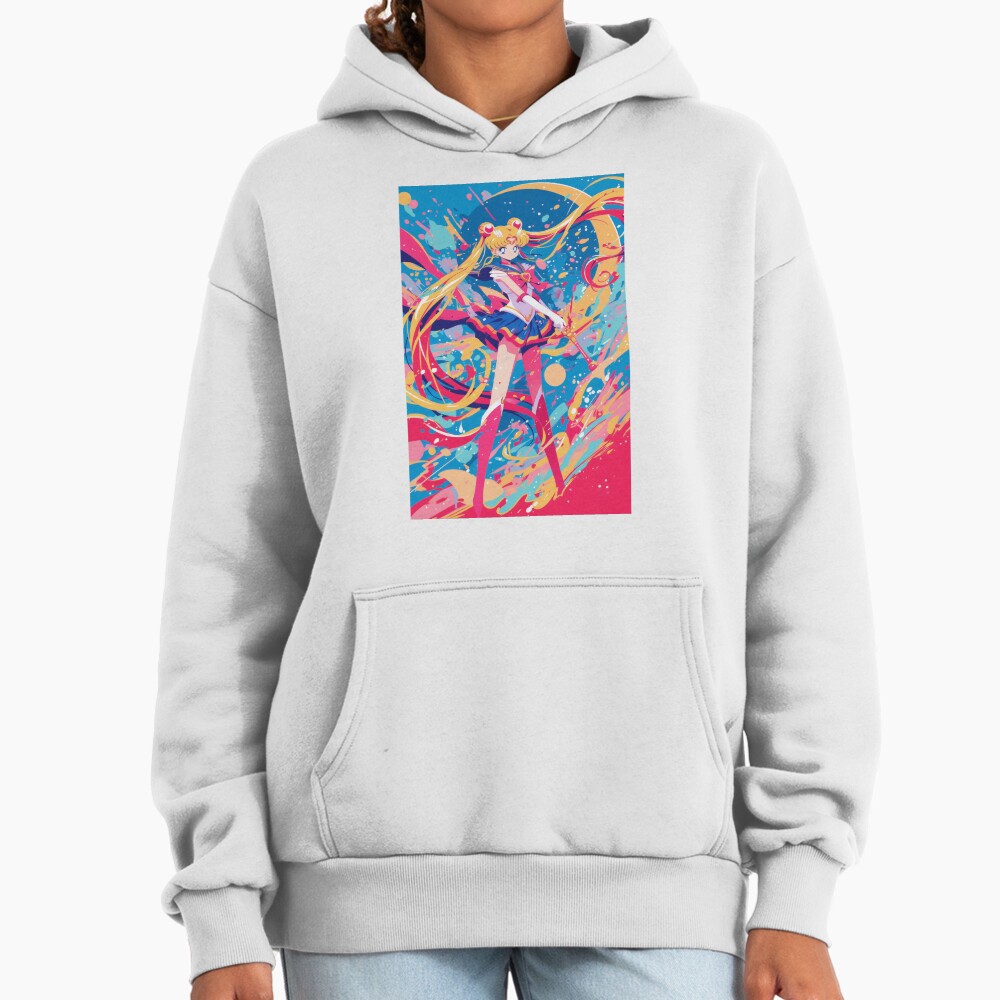 Moon Guardian Battle Pose Hoodie - Image 2