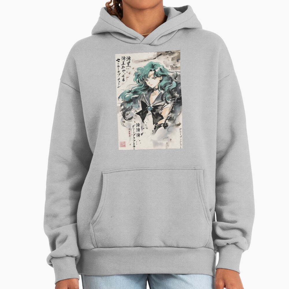 Sailor Neptune Sumi E Hoodie - Image 4