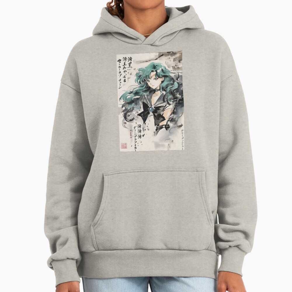 Sailor Neptune Sumi E Hoodie - Image 3