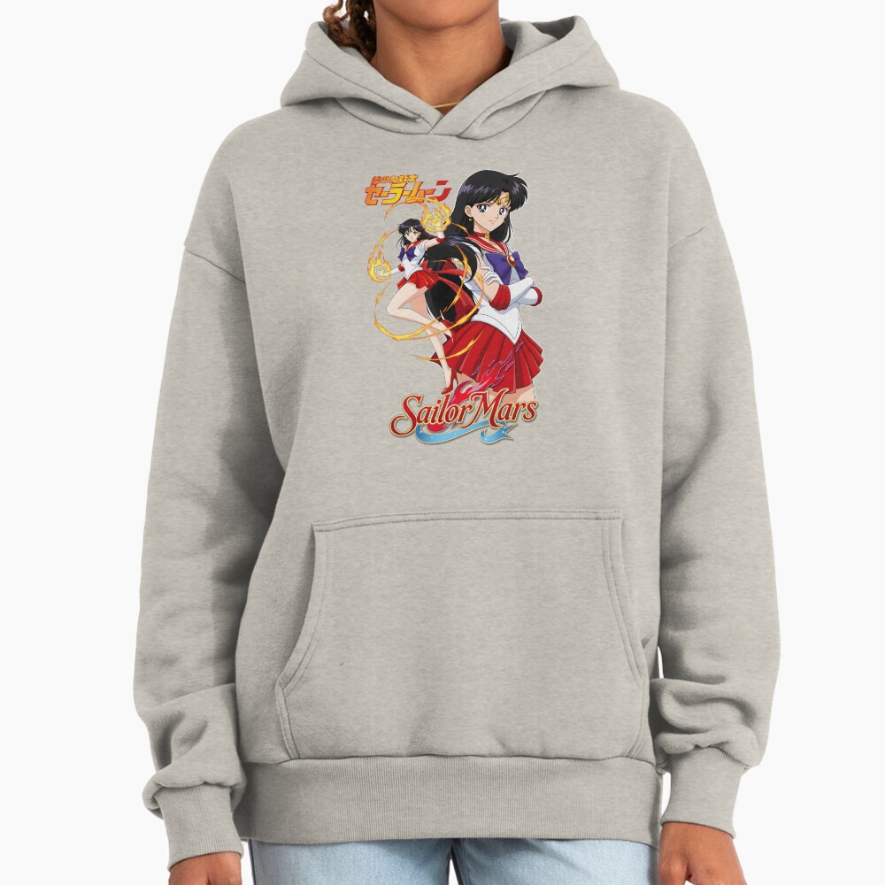 Sailor Mars Flaming Beauty Fanart Hoodie - Image 3