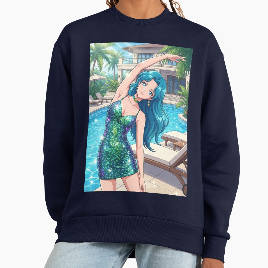 Michiru Stretching At The Resort Sweatshirt - Image 5
