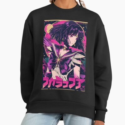 Sailor Saturn Retro Vaporwave Poster Sweatshirt