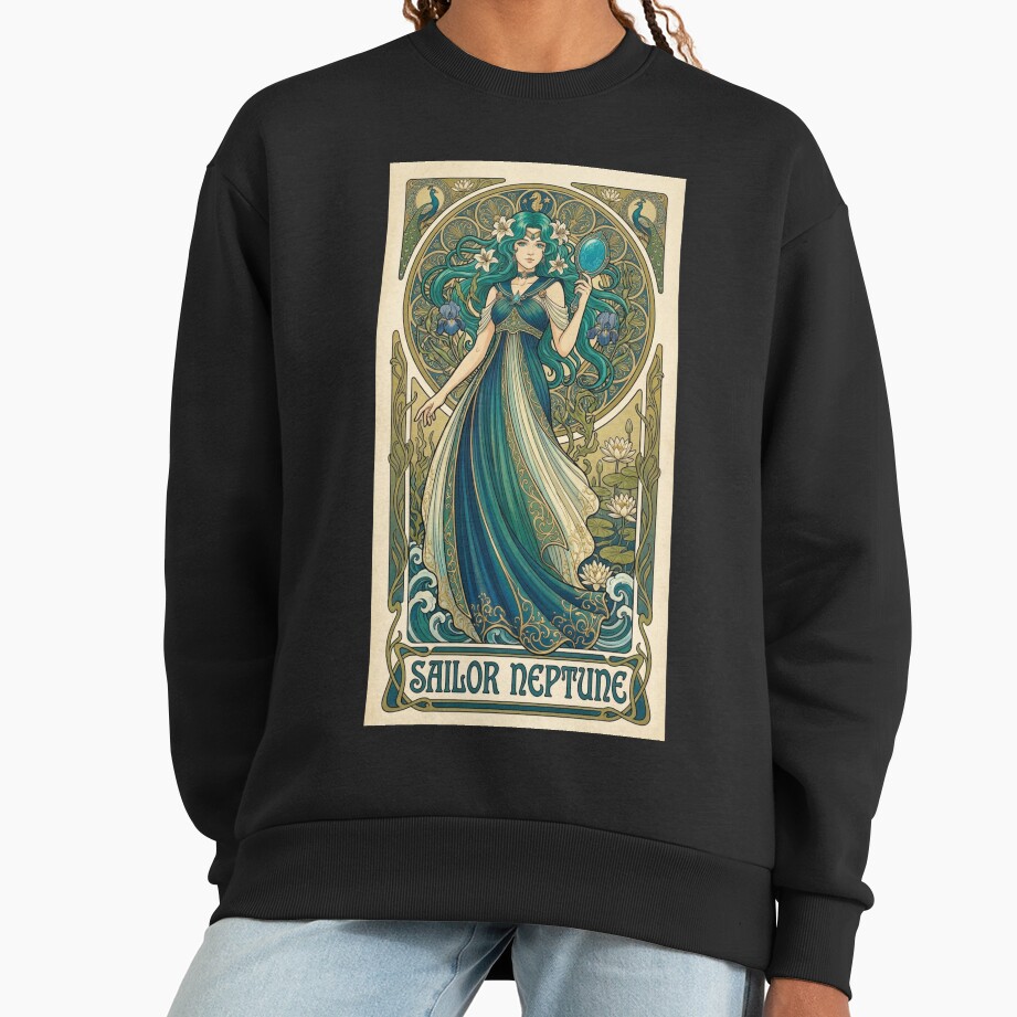 Sailor Neptune Mucha Style Sweatshirt - Image 2