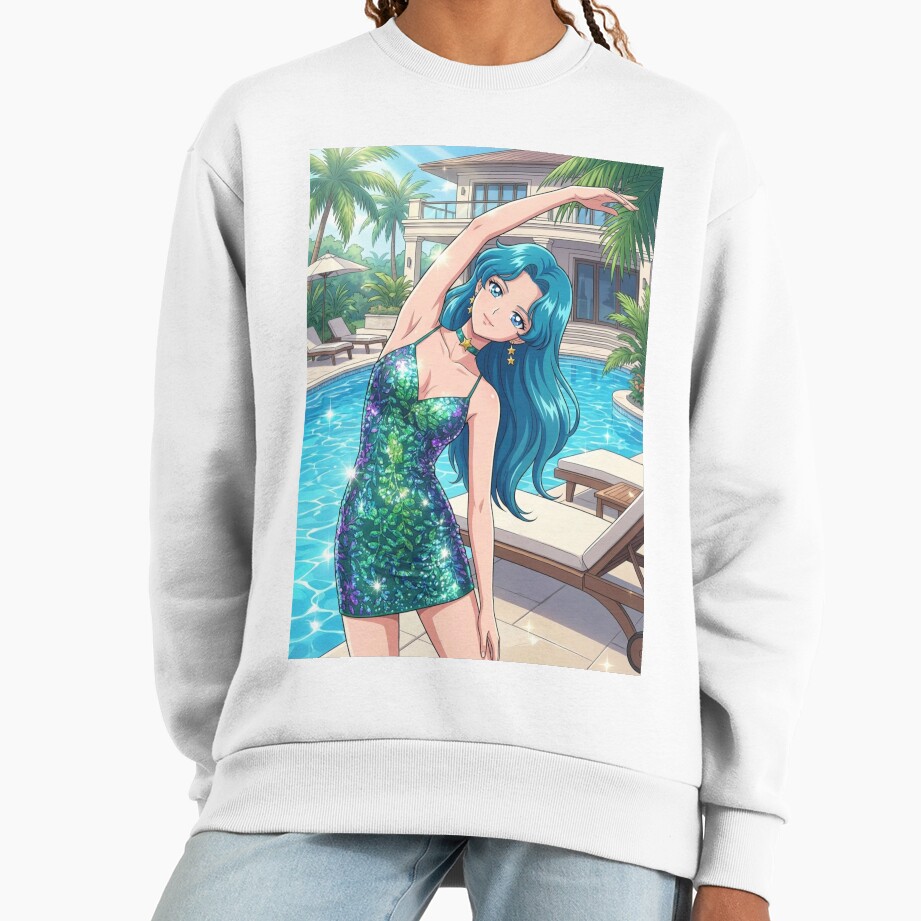 Michiru Stretching At The Resort Sweatshirt