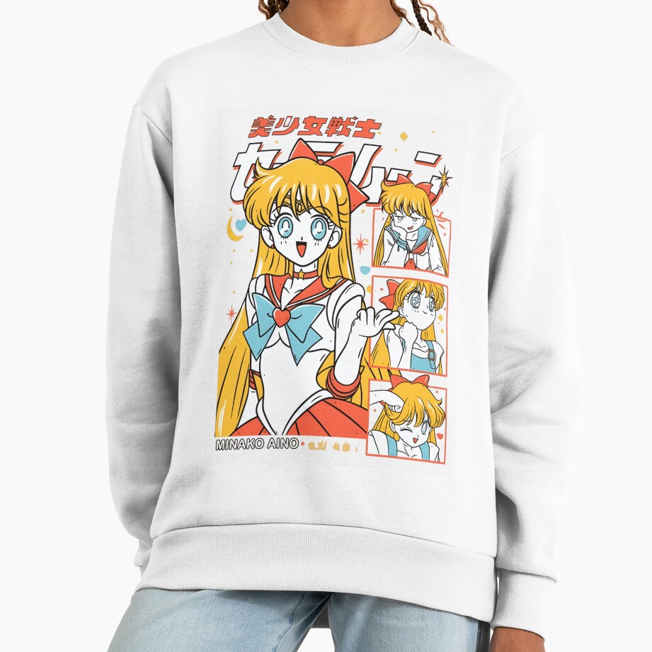 Sailor Venus Anime Character Sweatshirt - Image 2