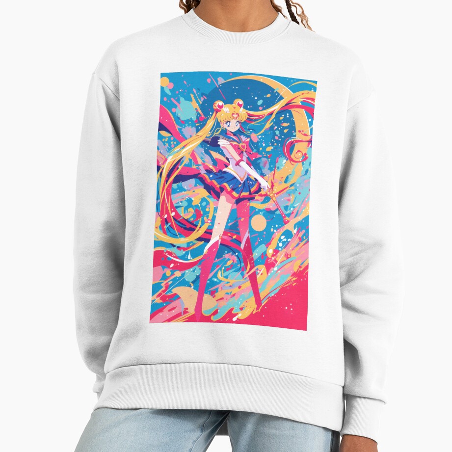 Moon Guardian Battle Pose Sweatshirt - Image 2