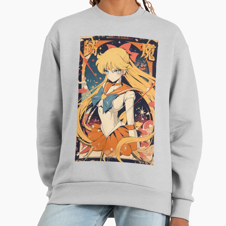 Sailor Venus Retro Halftone Poster Sweatshirt - Image 4