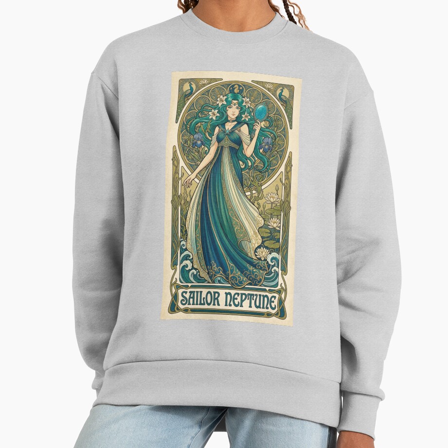 Sailor Neptune Mucha Style Sweatshirt - Image 4