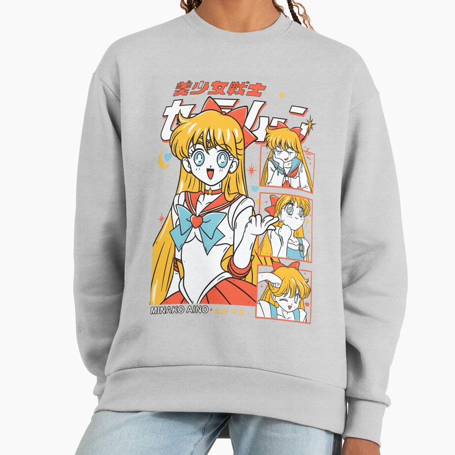 Sailor Venus Anime Character Sweatshirt - Image 4