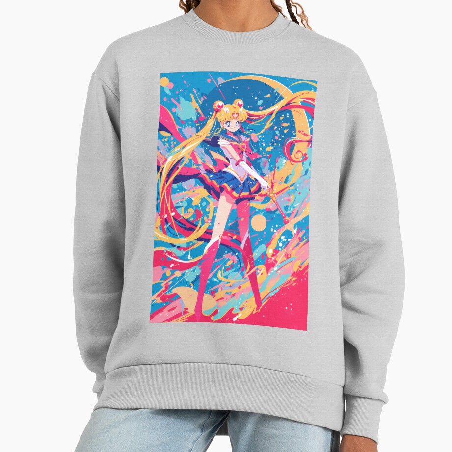 Moon Guardian Battle Pose Sweatshirt - Image 4