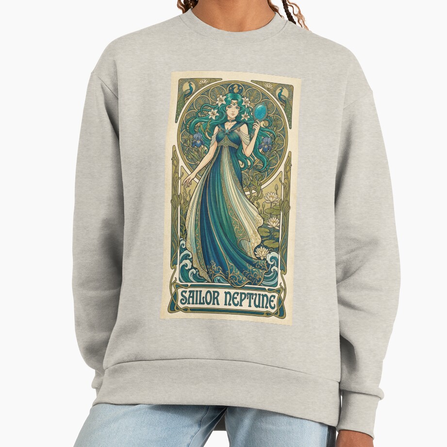 Sailor Neptune Mucha Style Sweatshirt - Image 3