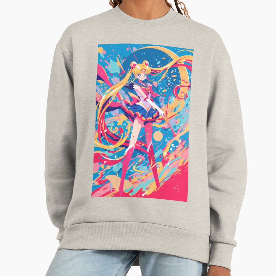 Moon Guardian Battle Pose Sweatshirt - Image 3