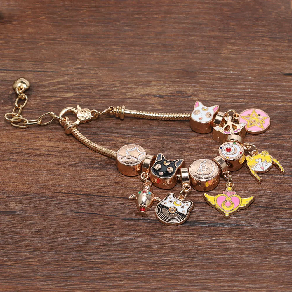Kawaii Anime Sailor Moon Tsukino Usagi Pendant Bracelet - Image 4