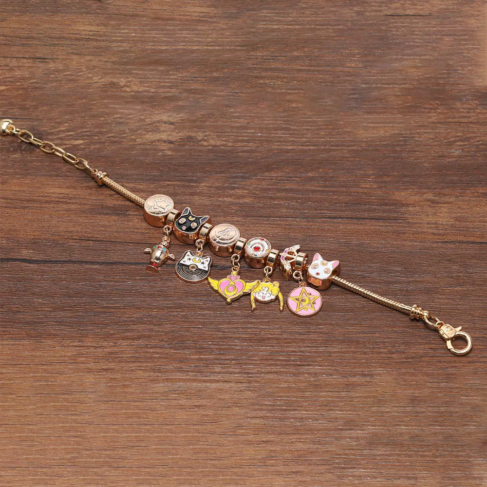 Kawaii Anime Sailor Moon Tsukino Usagi Pendant Bracelet - Image 2