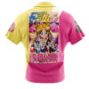 Sailor Scouts Sailor Moon Short Sleeve Hawaiian Shirtt BACK Mockup - Sailor Moon Shop