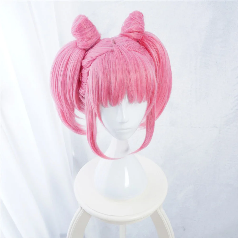 New Chibi Moon Pink Heat Resistant Cosplay Wig