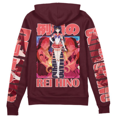 Sailor Mars Sailor Moon Anime Zip Hoodie Jacket