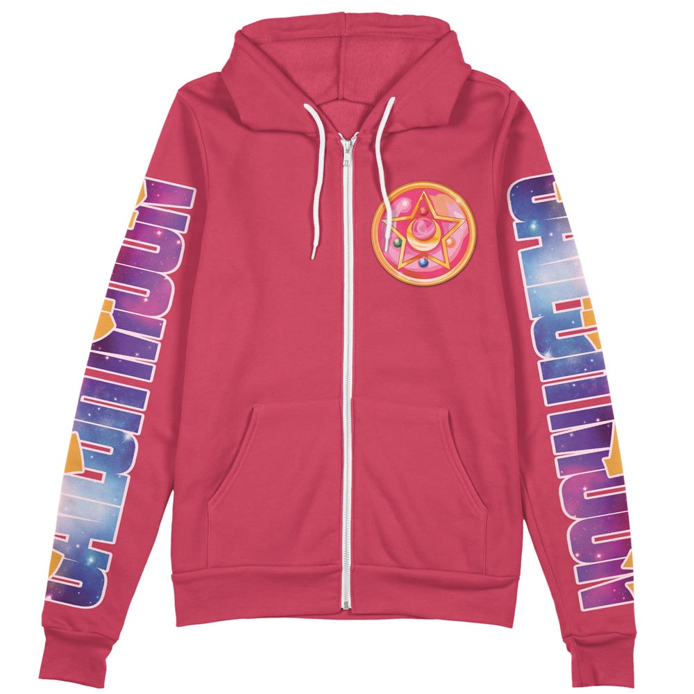 Sailor Scouts Sailor Moon Anime Zip Hoodie Jacket - Image 2