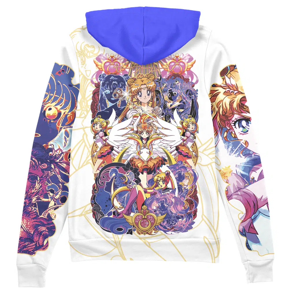Usagi Tsukino V2 Sailor Moon Anime Zip Hoodie Jacket